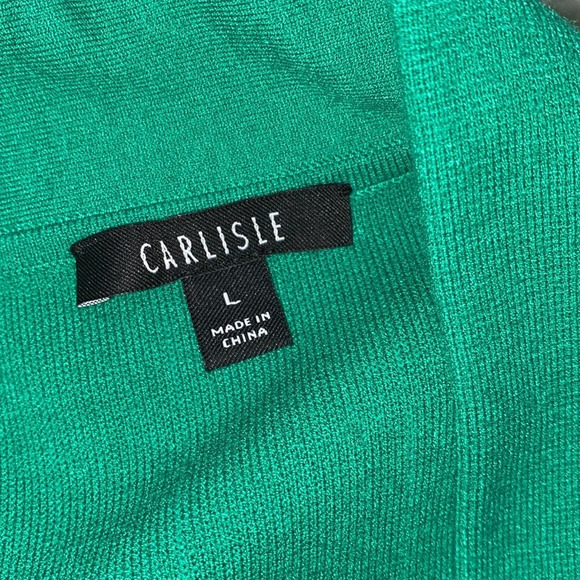 Carlisle Pine green knit sweater size large new with tags - Picture 3 of 8